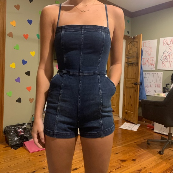Blue Jean one piece - Picture 2 of 3